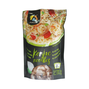 Ready-Cooked Gluten-Free Konjac Shirataki Noodles Instant Glucomannan Pasta Packaged in Bag for Adults