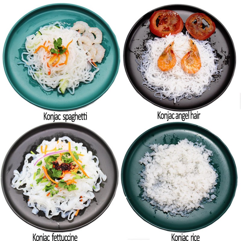 Ready-Cooked Gluten-Free Konjac Shirataki Noodles Instant Glucomannan Pasta Packaged in Bag for Adults