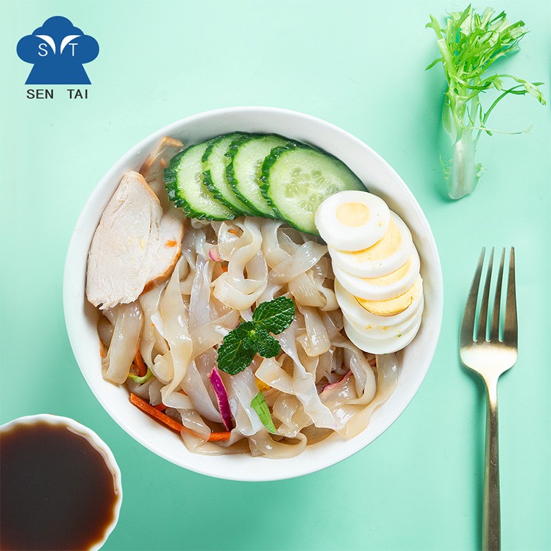 Vegan Low Carb Konjac Noodles Sauce Keto Ready Salad With Vinaigrette Flavor