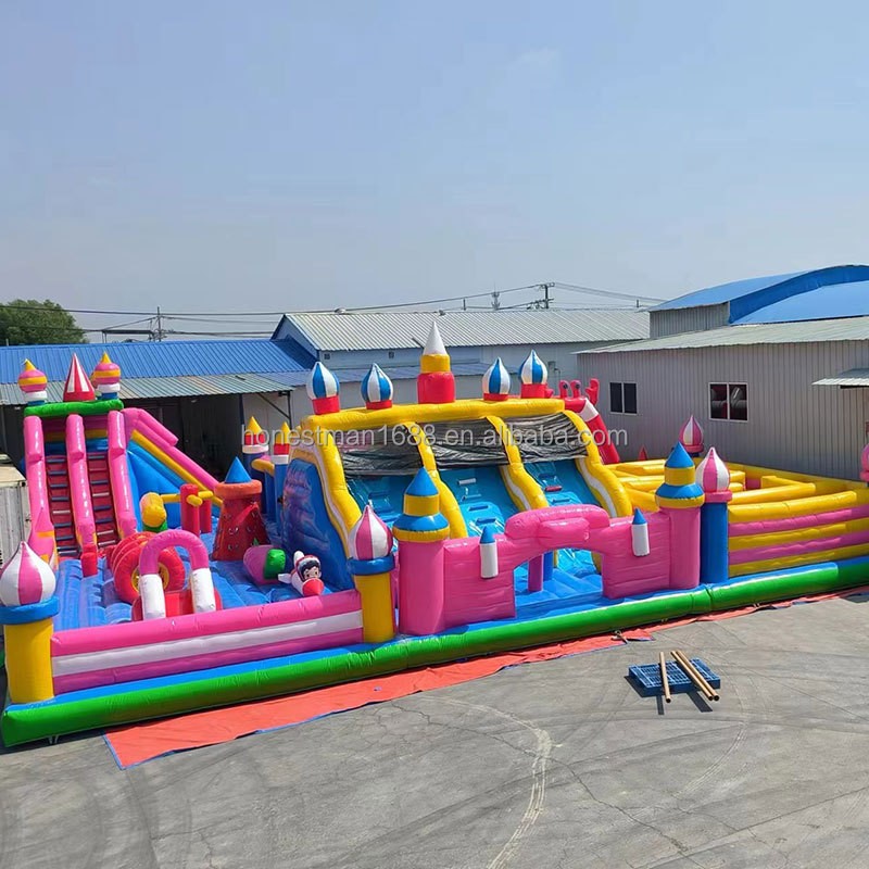 Obstacle Course Manufacturer - Outdoor Children Race Games Inflatable