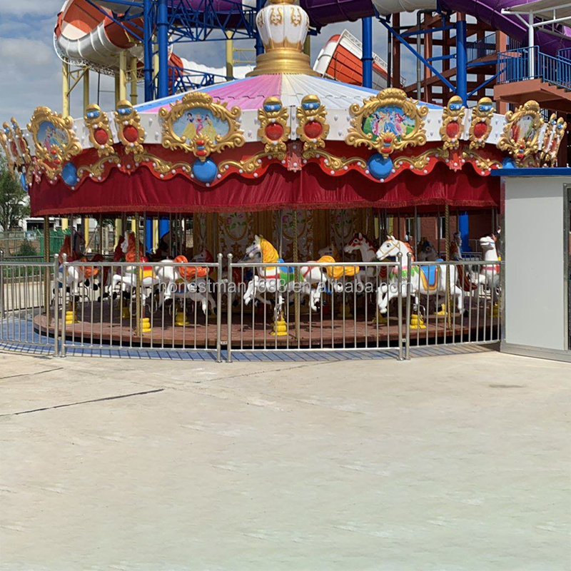 Fiberglass Carousel Manufacturer - 36 Seats Fiberglass Indoor Outdoor