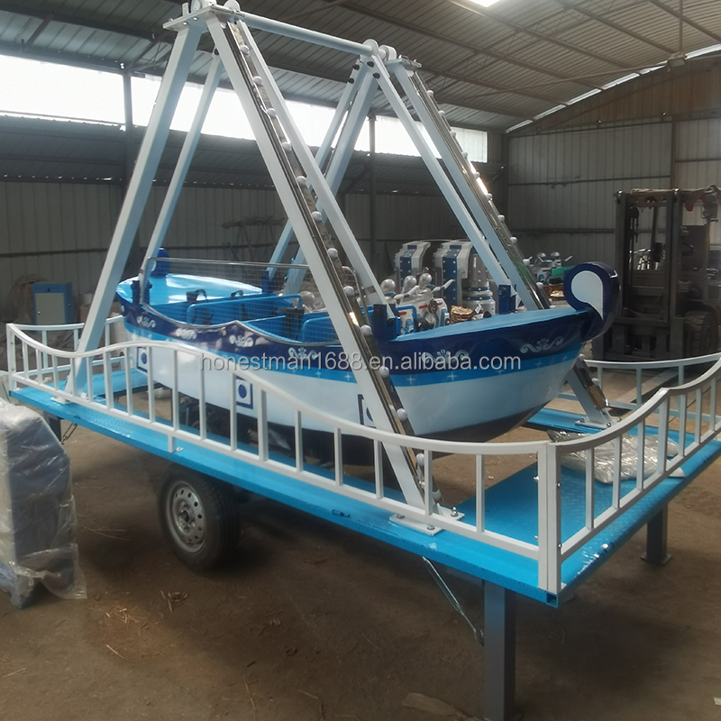 Boat Amusement Factory - Swing with Trailer Kids Toy Boat