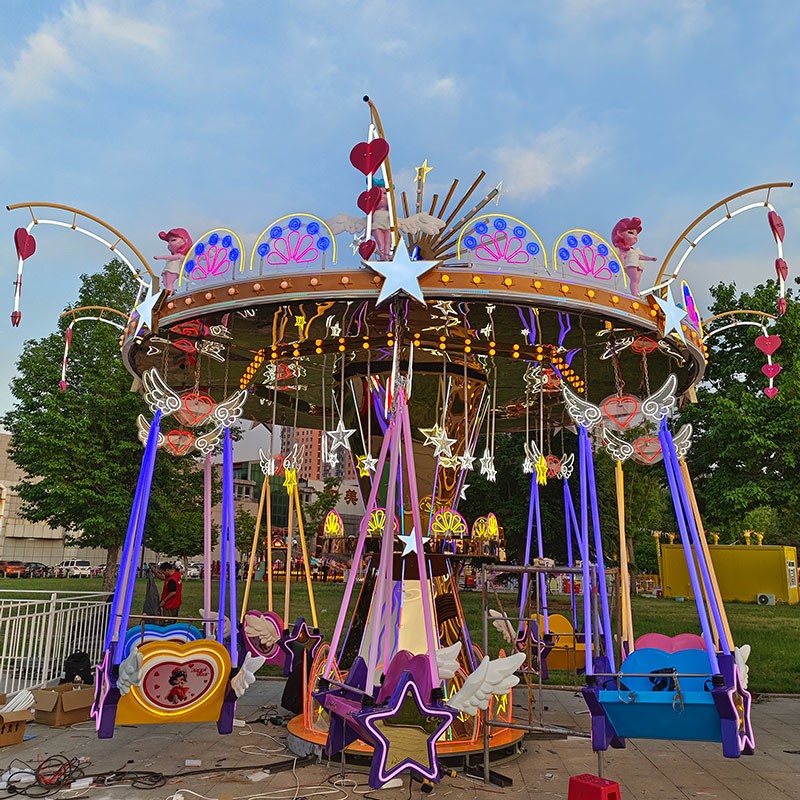 Flying Chairs Factory - Mini Small Kids Carousel Flying Chairs