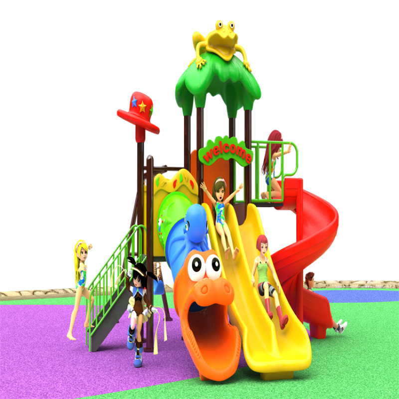 Playground Equipment Supplier - Kids Toys Small Slide Swing Set Outdoor