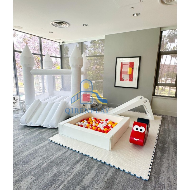 Playground Equipment Manufacturer - Outdoor White Naughty Castle for Parties