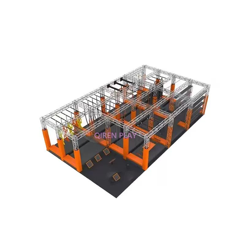 Ninja Warrior Course Factory - Obstacle with Foam Pit Exercise Equipment