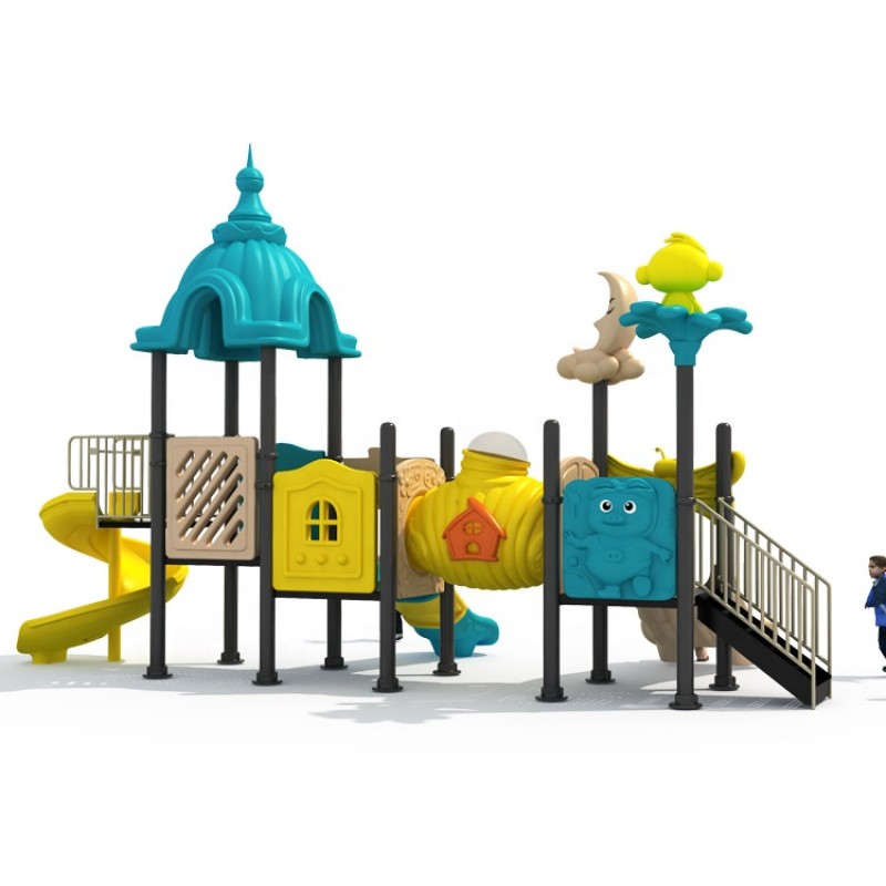 Playground Equipment Supplier - Multifunctional Plastic Swing Slide for Sale