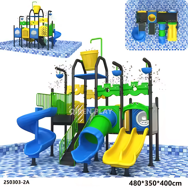 Water Park Toys Supplier - Plastic Outdoor Kids Slide Pool Fun