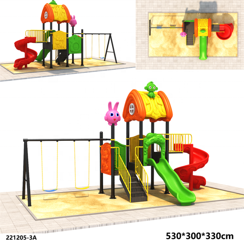Playground Slide Manufacturer - Custom Plastic Slide Swing Set for Kids