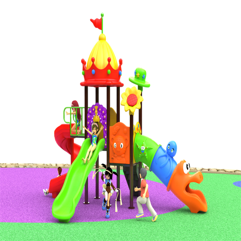 Playground Equipment Supplier - Kids Toys Small Slide Swing Set Outdoor