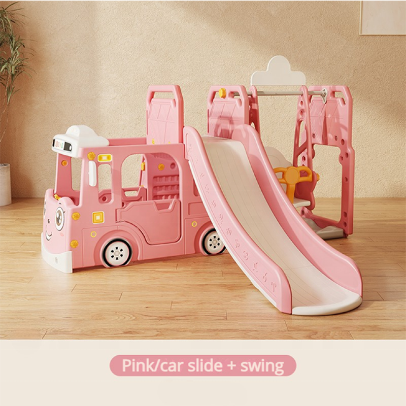 Car Slide Combination Manufacturer - Kindergarten Plastic Kids Swing Set