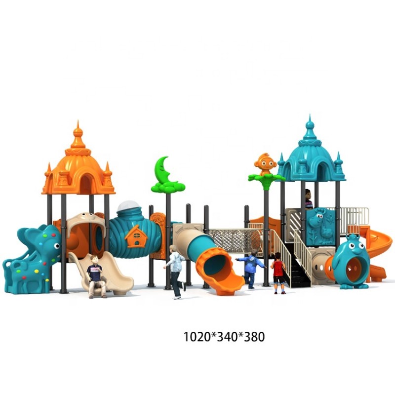 Playground Equipment Supplier - Multifunctional Plastic Swing Slide for Sale