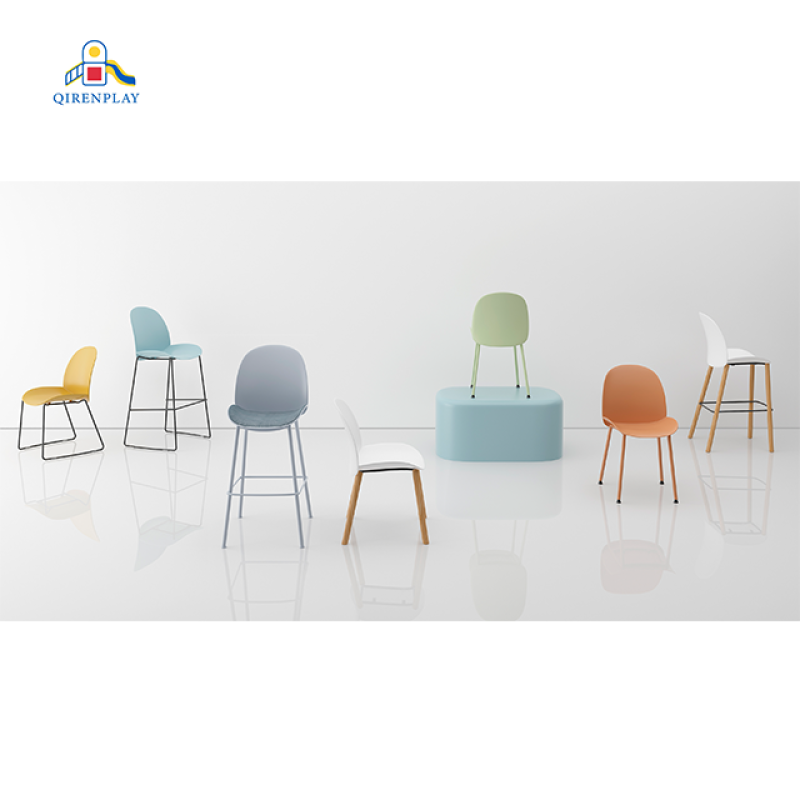 Bar Stool Manufacturer - Comfortable Fabric High Chairs Coffee Shop