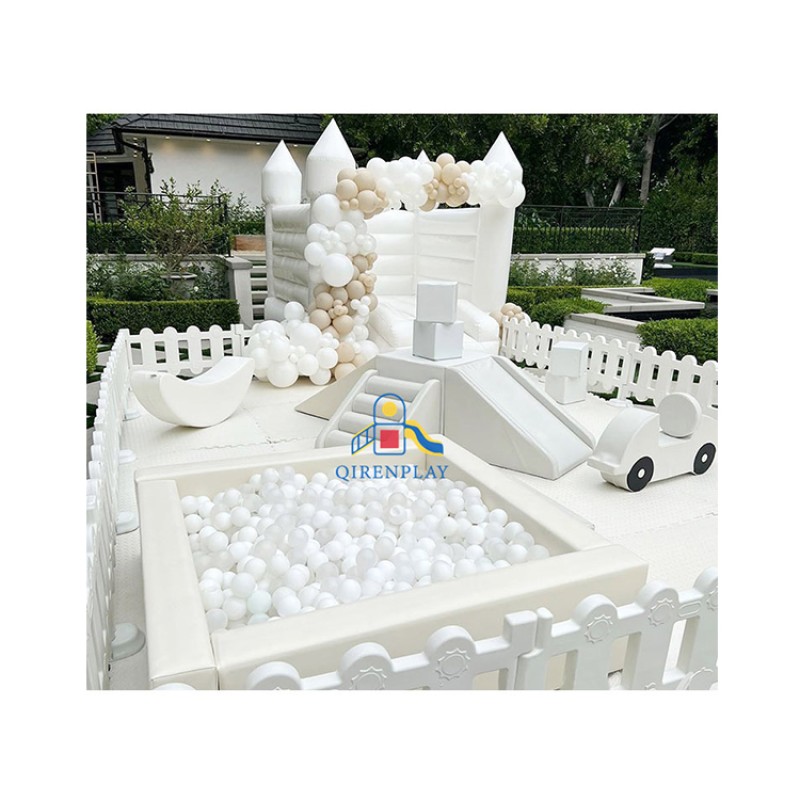 Playground Equipment Manufacturer - Outdoor White Naughty Castle for Parties