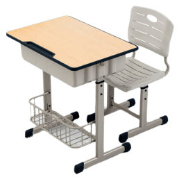 School Desk Manufacturer - Adjustable Height Wooden Chair Desk Set