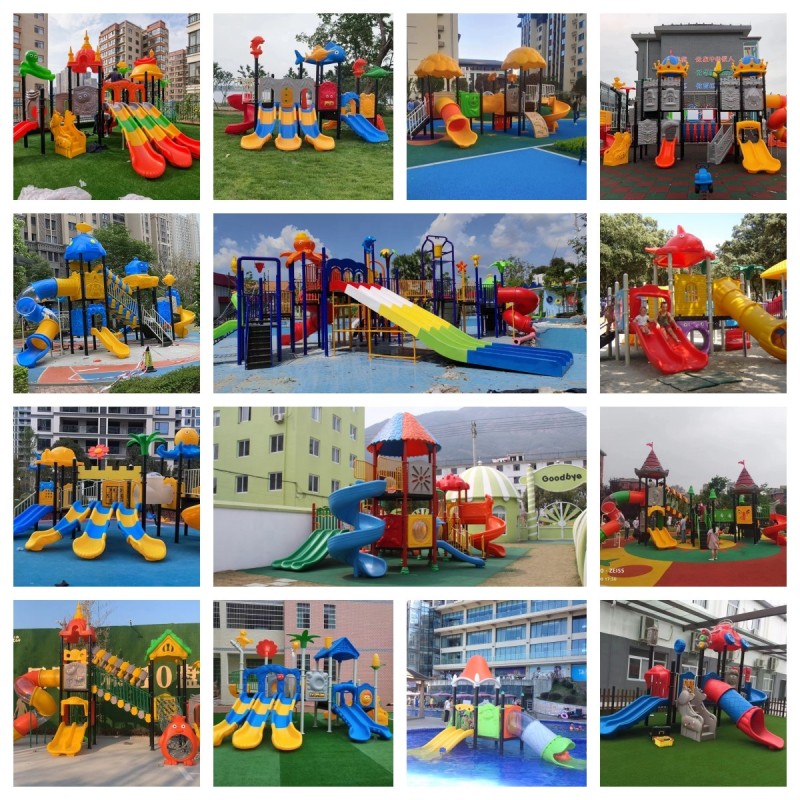 Playground Set Manufacturer - Galvanized Pipe Plastic Outdoor with Slide