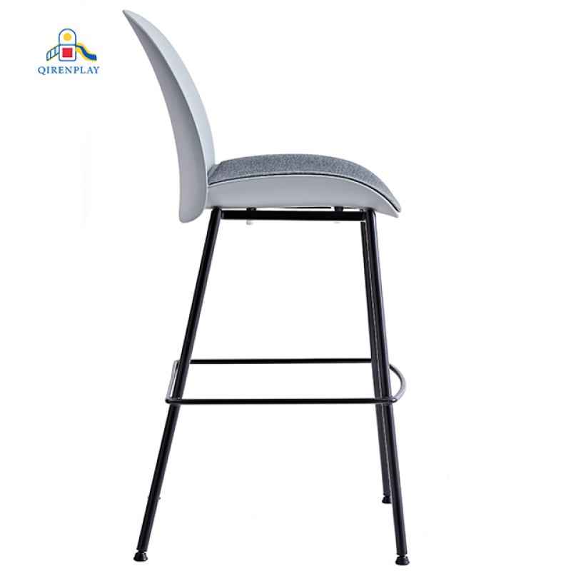 Bar Stool Manufacturer - Comfortable Fabric High Chairs Coffee Shop