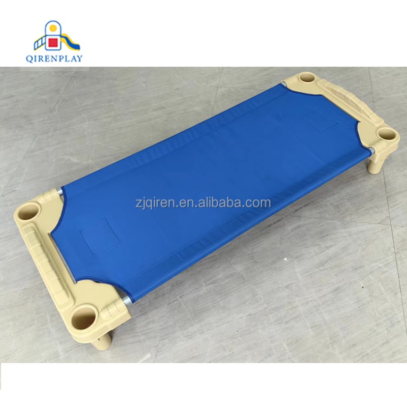 Stackable Cots Factory - Wholesale Blue Plastic Children Sleeping Cots