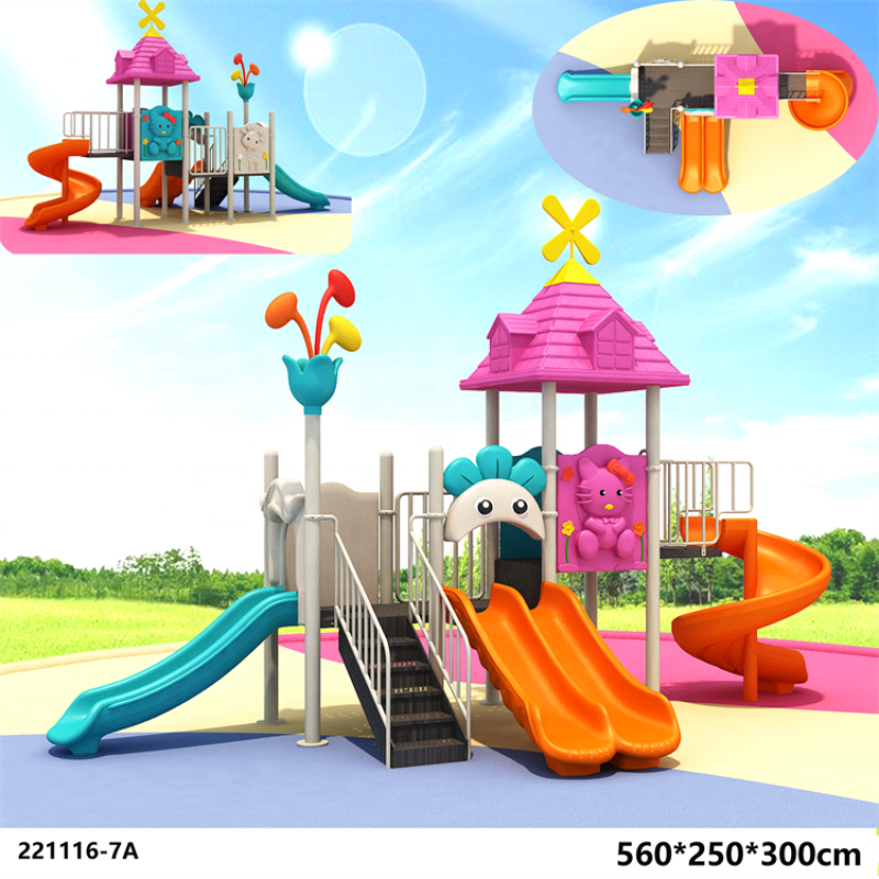 Playground Slide Manufacturer - Custom Plastic Slide Swing Set for Kids