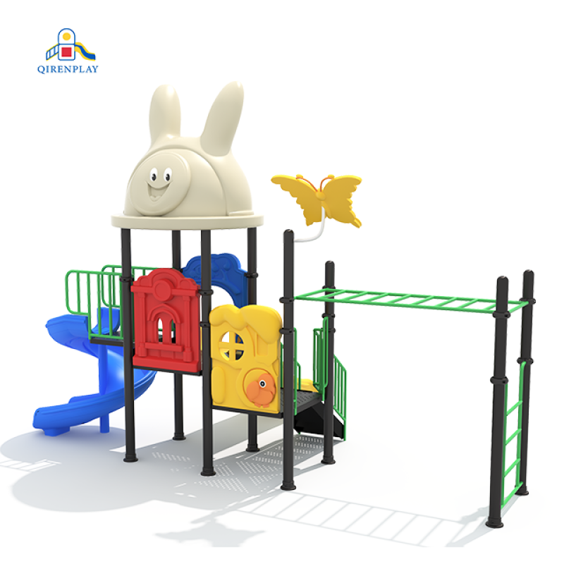 Playground Set Supplier - Cheap Adventure Land Playhouse with Slide