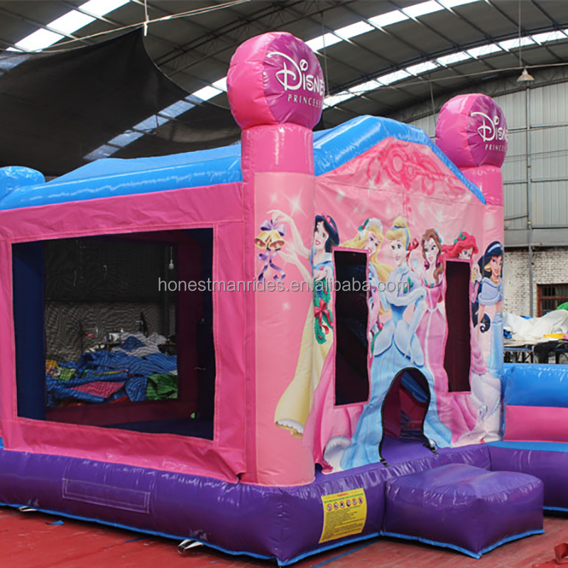 Bouncy Castle Manufacturer - Princess Jumping Bouncy Castle with Slide