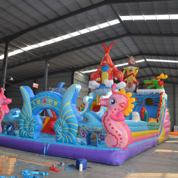 Amusement Equipment Supplier - Indoor Kids Bouncy Castle with Slide