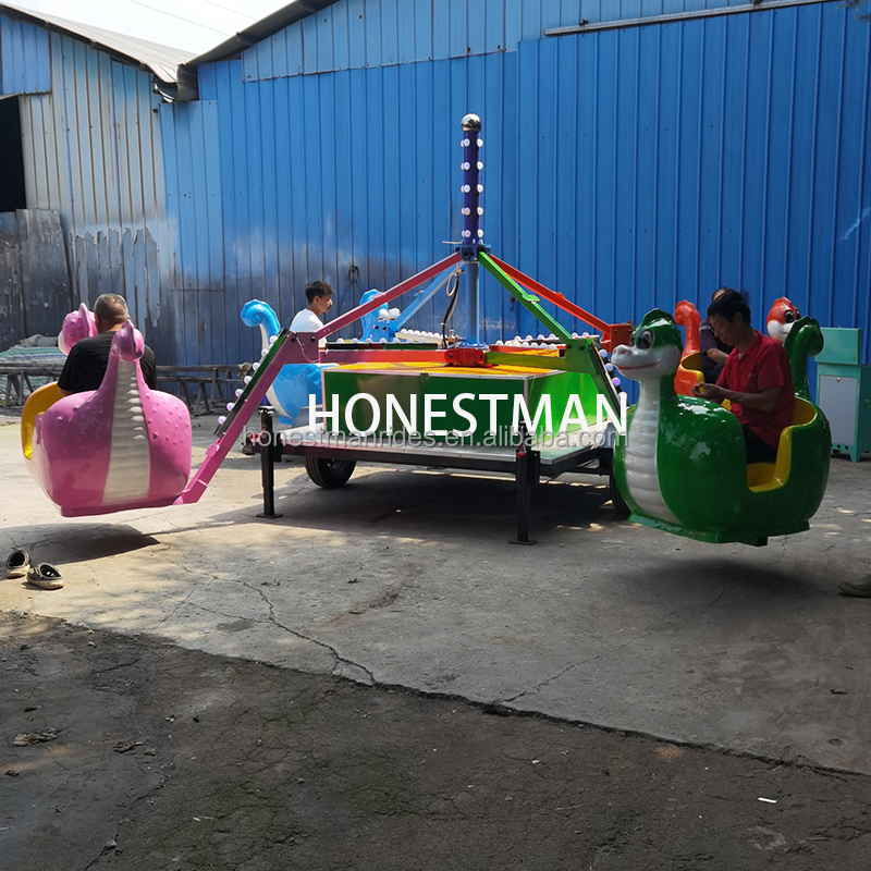 Portable Ride Manufacturer - Portable Kids Dinosaur Trailer Theme Park