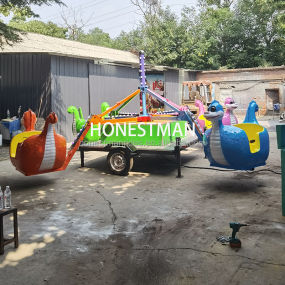 Portable Ride Manufacturer - Portable Kids Dinosaur Trailer Theme Park