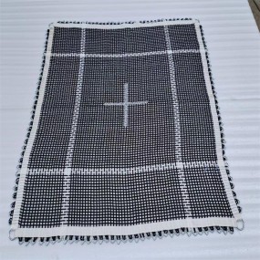 Jumping Mat Supplier - Black Indoor Outdoor Durable Mat White Line