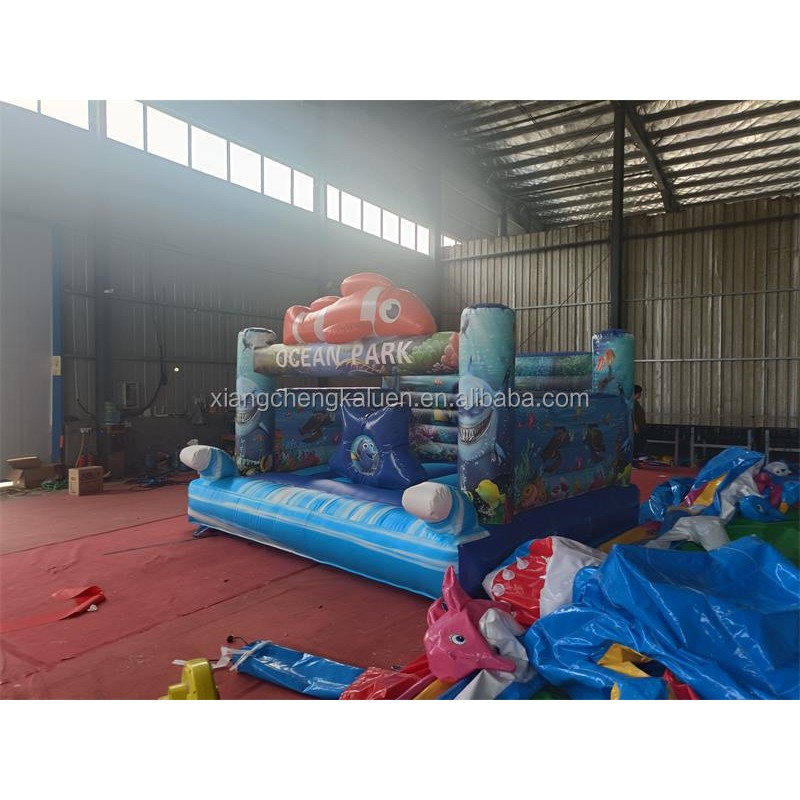 Inflatable Combo Supplier - Custom Ocean Slide Fish Commercial Bouncer