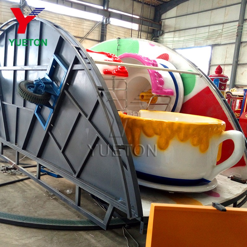 Tea Cup Ride Manufacturer - Fun Portable Trailer Mounted Attraction