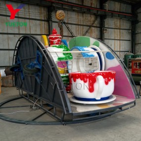Tea Cup Ride Manufacturer - Fun Portable Trailer Mounted Attraction