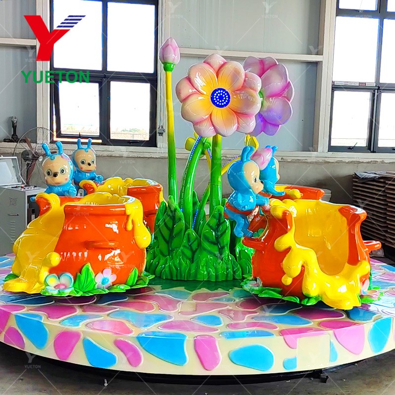 Teacup Ride Factory - Rotation Bee Cups Kids Amusement