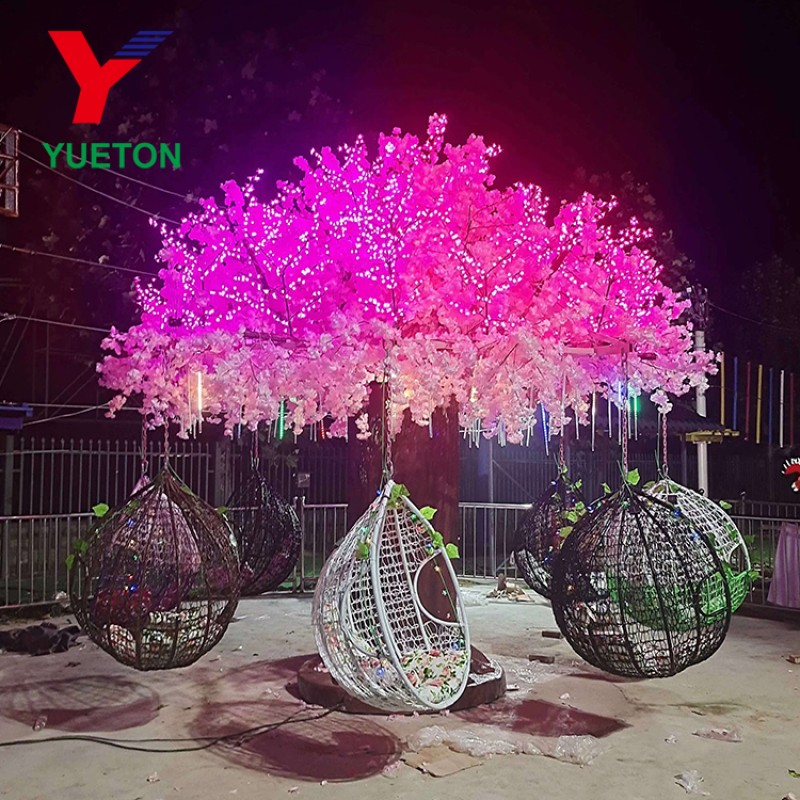 Swing Carousel Supplier - Custom Artificial Tree Outdoor Rotating