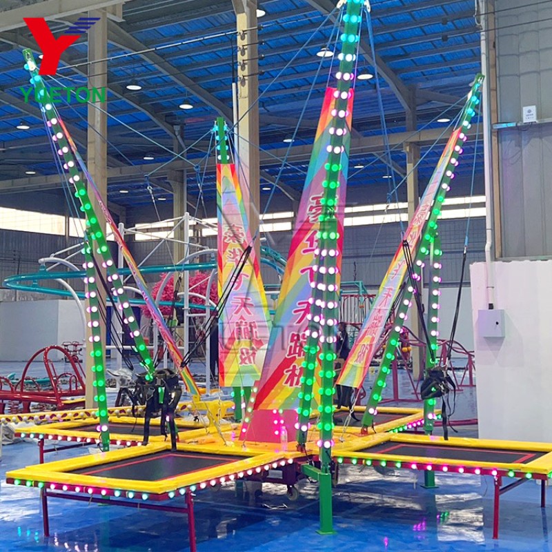 Bungee Trampoline Supplier - Chinese Manufacturer 4 Persons With Light
