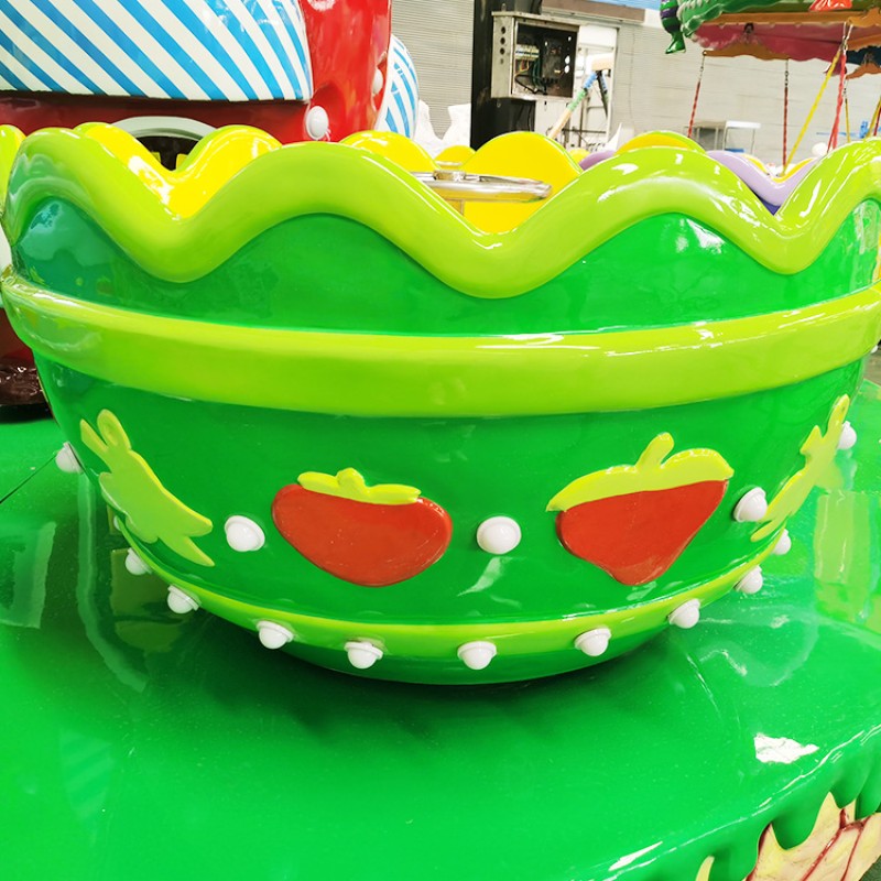 Spinning Teacup Manufacturer - 24 Seats Strawberry Theme Family