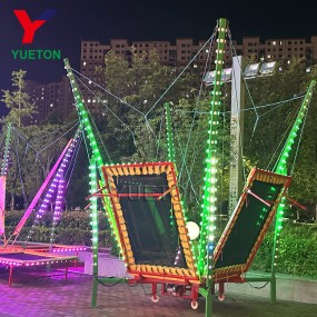 Bungee Trampoline Supplier - Portable 4 in 1 Jumping With Trailer