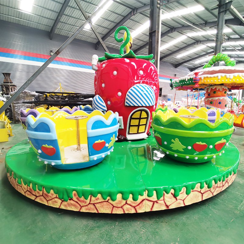 Spinning Teacup Manufacturer - 24 Seats Strawberry Theme Family