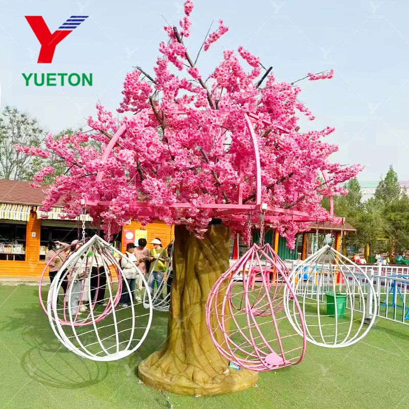 Swing Carousel Supplier - Custom Artificial Tree Outdoor Rotating