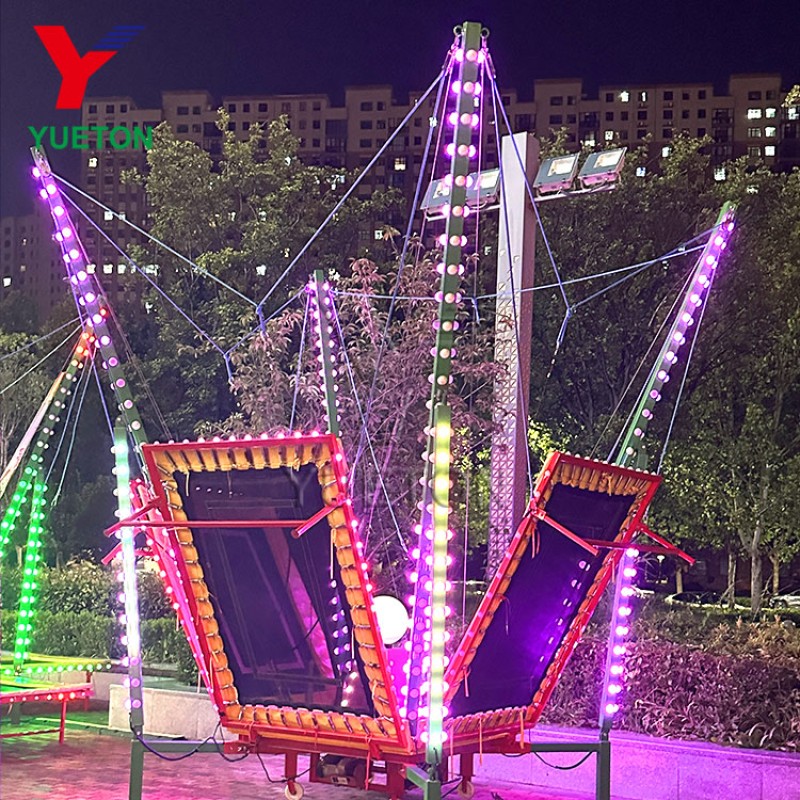 Bungee Trampoline Supplier - Portable 4 in 1 Jumping With Trailer