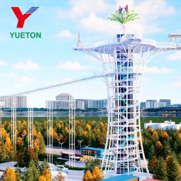 Glass Water Slide Manufacturer - Trendy High-Altitude Tower Viewing