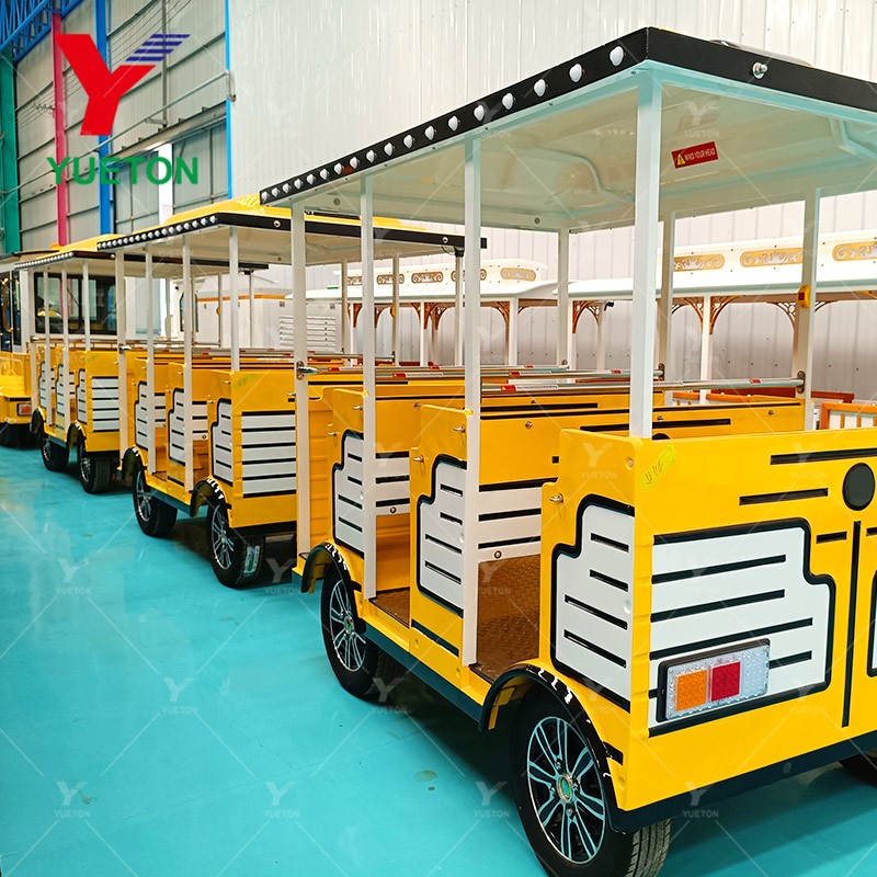 Electric Trackless Train Factory - 27 Seats Tourist Sightseeing Train