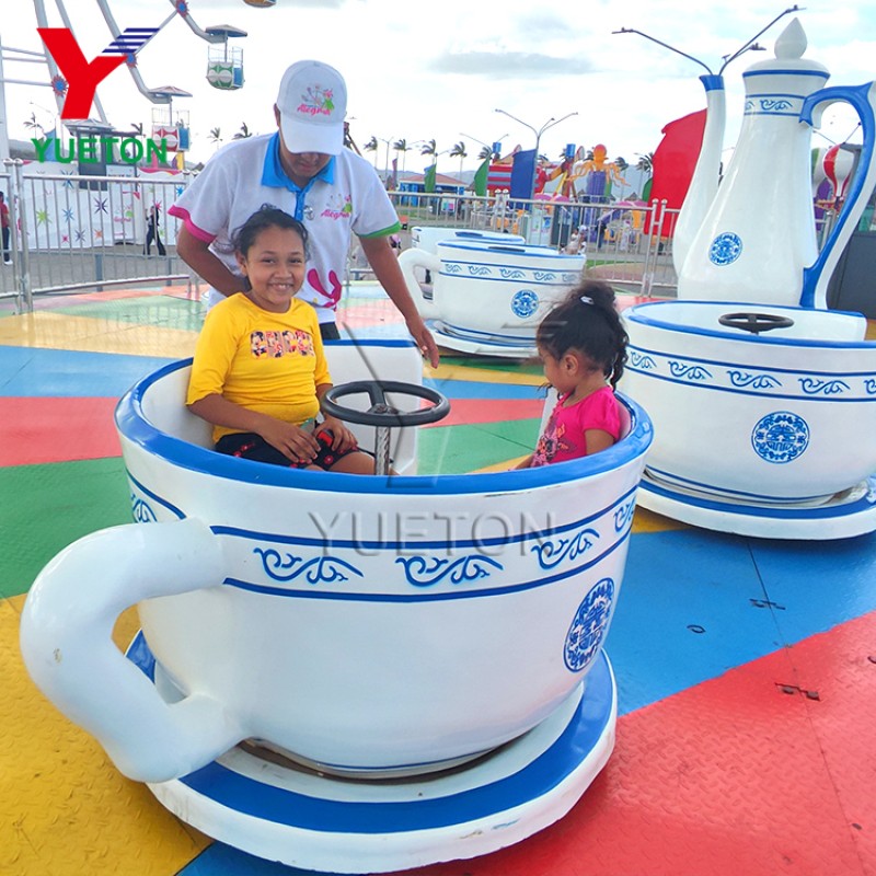 Tea Cup Ride Supplier - Saucer Spinning Carousel Kiddie Rides