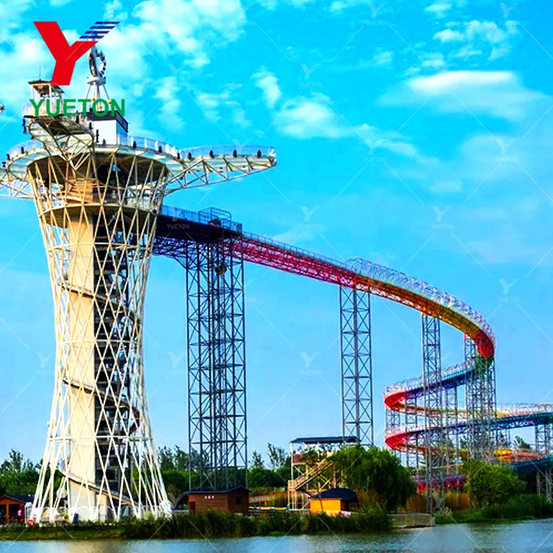 Glass Water Slide Manufacturer - Trendy High-Altitude Tower Viewing