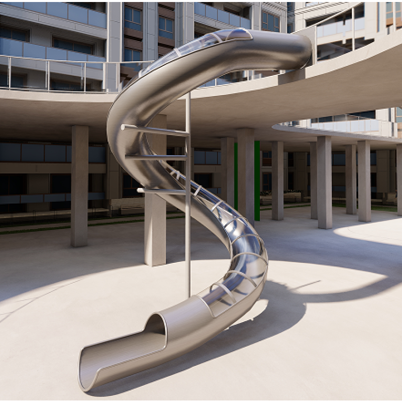Stainless Steel Slide Supplier - Easy Installation Outdoor Tube