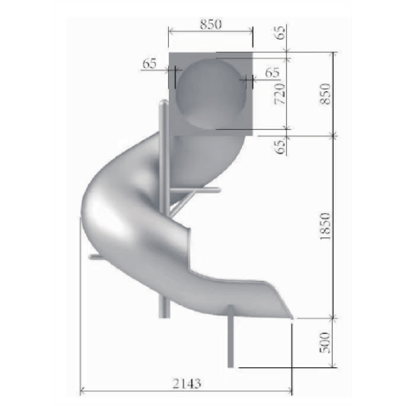 Stainless Steel Slide Supplier - Easy Installation Outdoor Tube