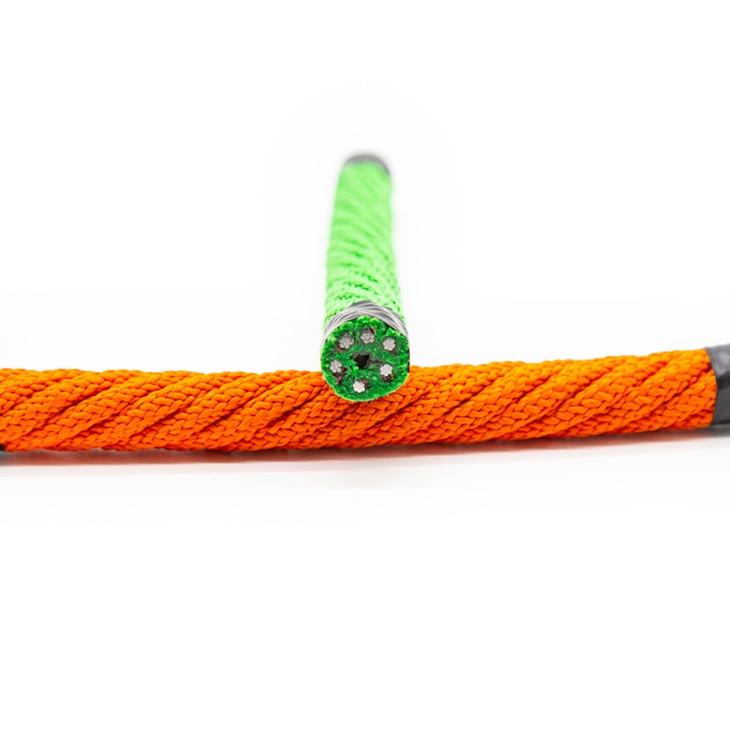 Amusement Rope Manufacturer - High Strength 16mm Polyester Steel Core