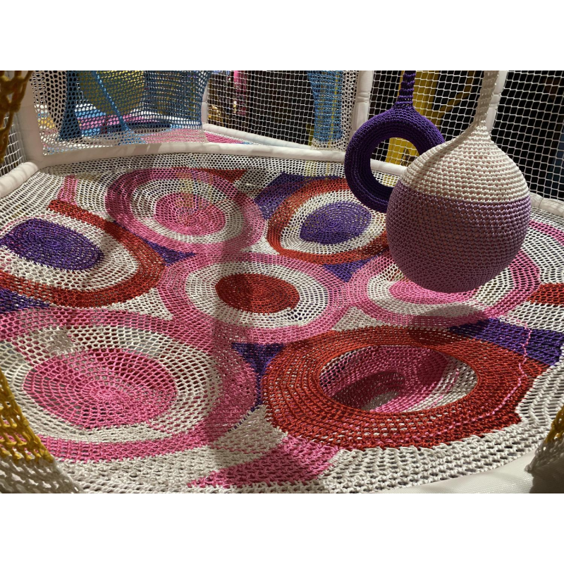 Rope Course Manufacturer - Customizable Indoor Outdoor Rainbow Crochet