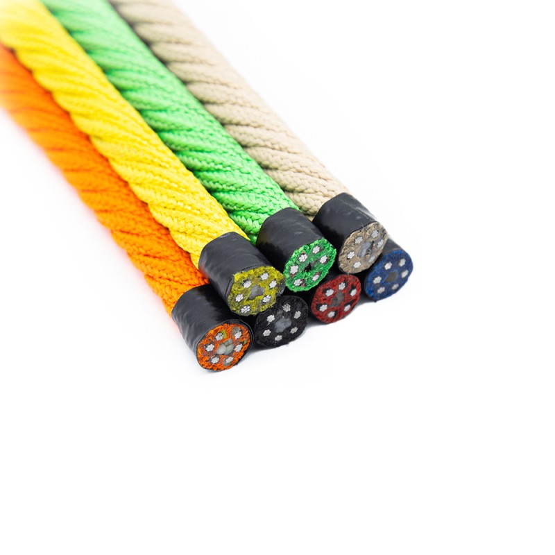 Amusement Rope Manufacturer - High Strength 16mm Polyester Steel Core
