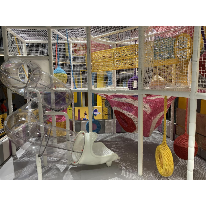 Rope Course Manufacturer - Customizable Indoor Outdoor Rainbow Crochet